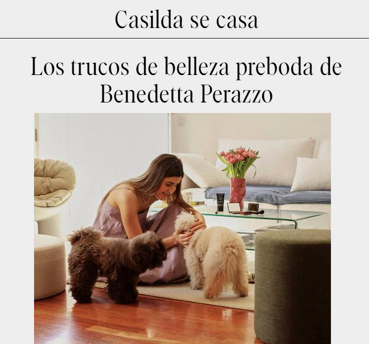 Artículo sobre Los trucos de belleza pre-boda de Benedetta Perazzo