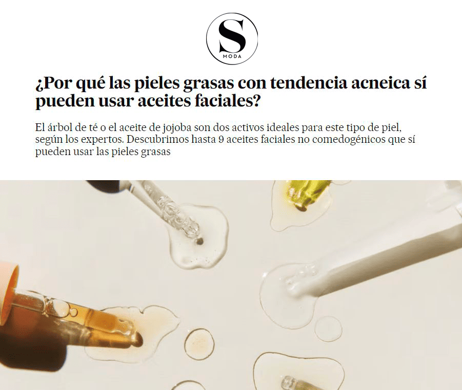 Artículo sobre ¿Por qué las pieles grasas con tendencia acneica sí pueden utilizar aceites faciales?