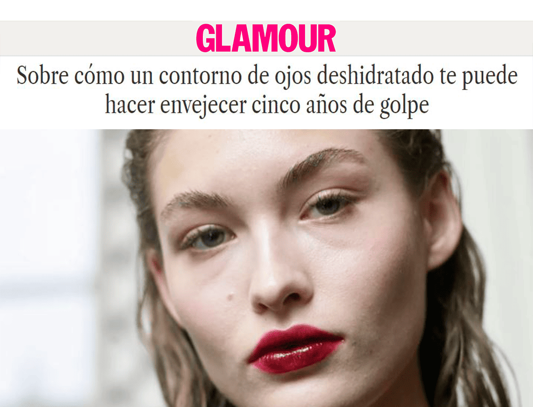 Artículo de Glamour sobre contorno de ojos